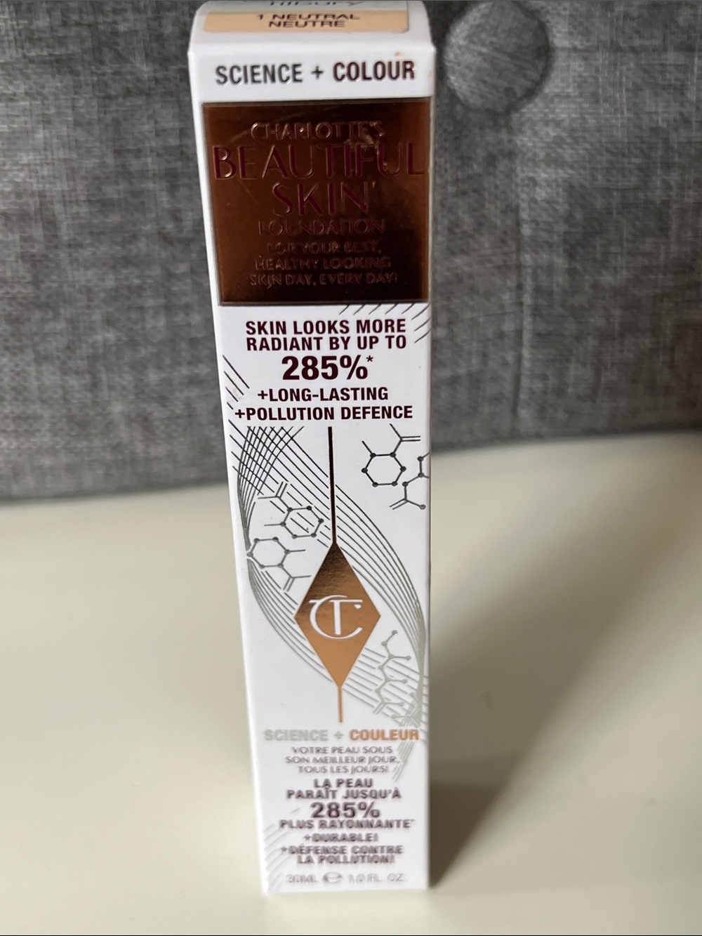 Charlotte Tilbury Beautiful Skin Foundation - color one neutral – medium coverag